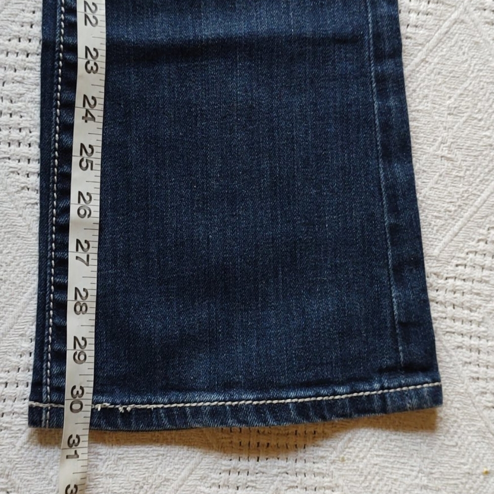 Sz 28R Miss Me Dark Distressed Bootcut Jean - Picture 8 of 8